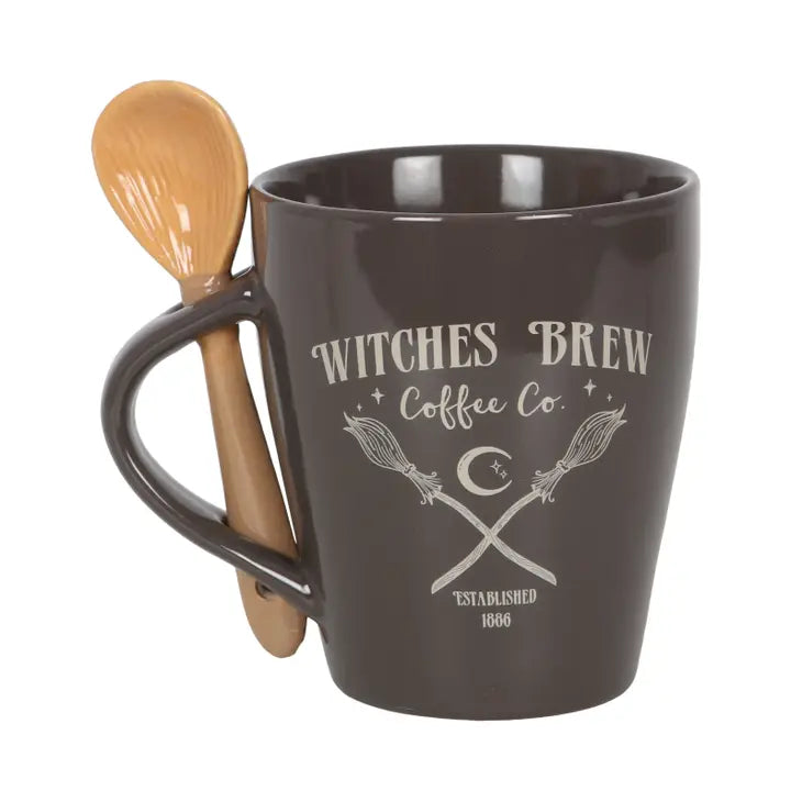 Mug & Spoon Set Witches Brew Coffee Co