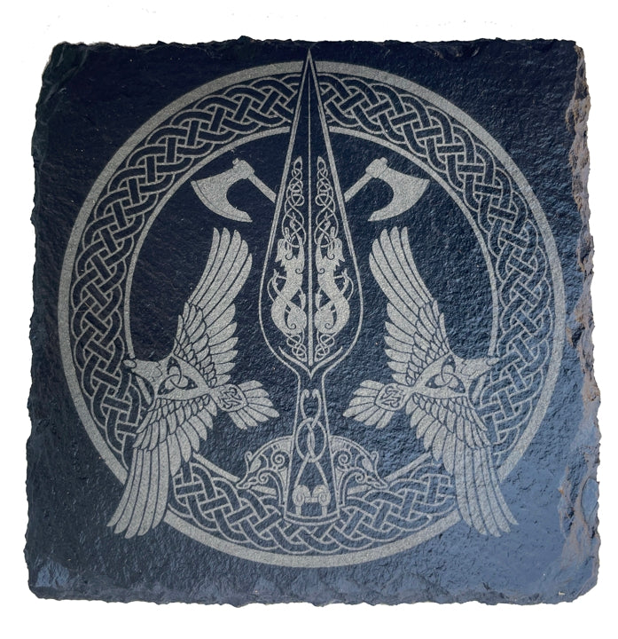 Gungnir ~ Spear of Odin ~ Slate Altar Tile