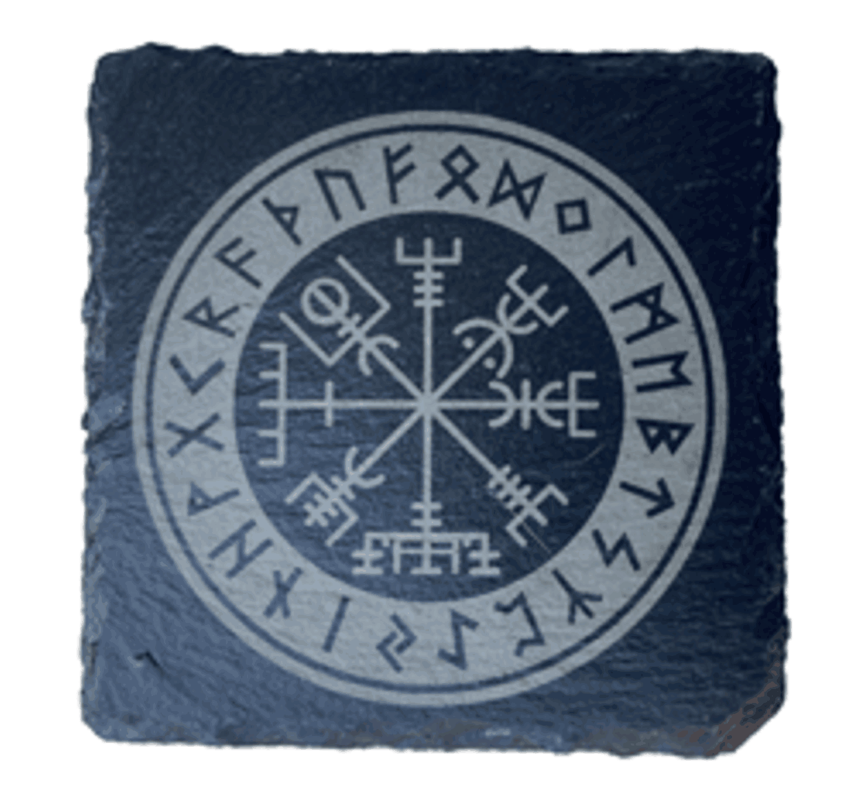 Vegvisir ~ Nordic Compass ~ Slate Altar Tile