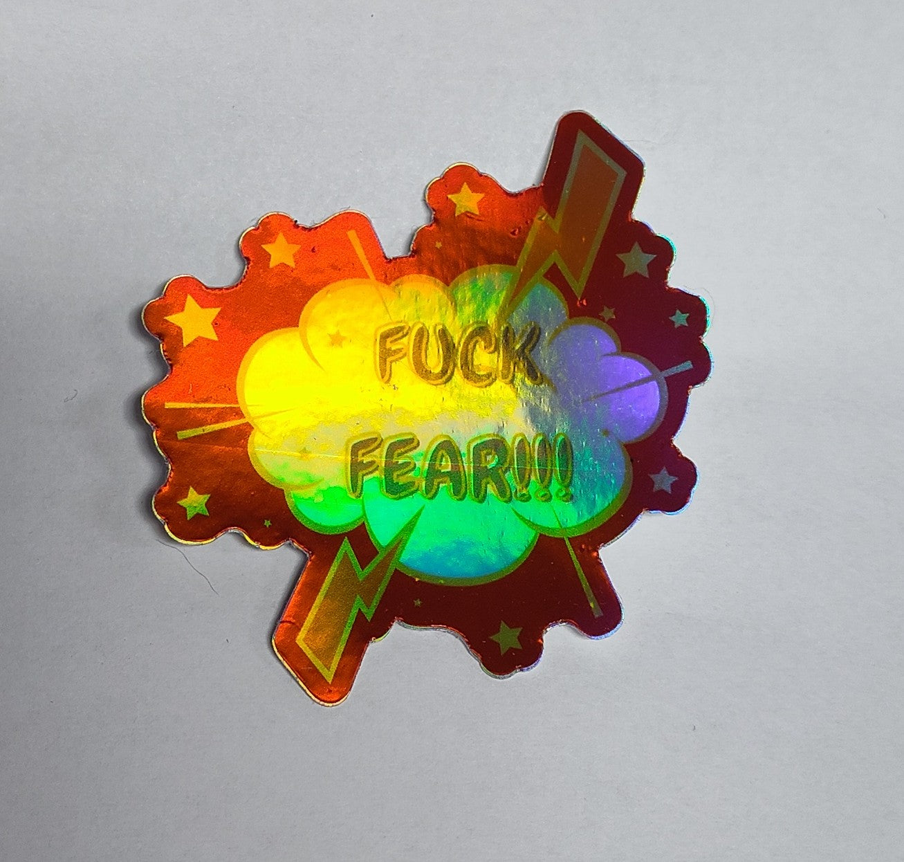 JTNO Sticker - F**k Fear Holographic