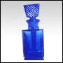 1/3 oz Blue glass rectangular bottle