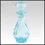 Genie light blue glass bottle with glass stopper