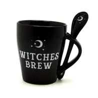 Mug & Spoon Set Witches Brew Ceramic