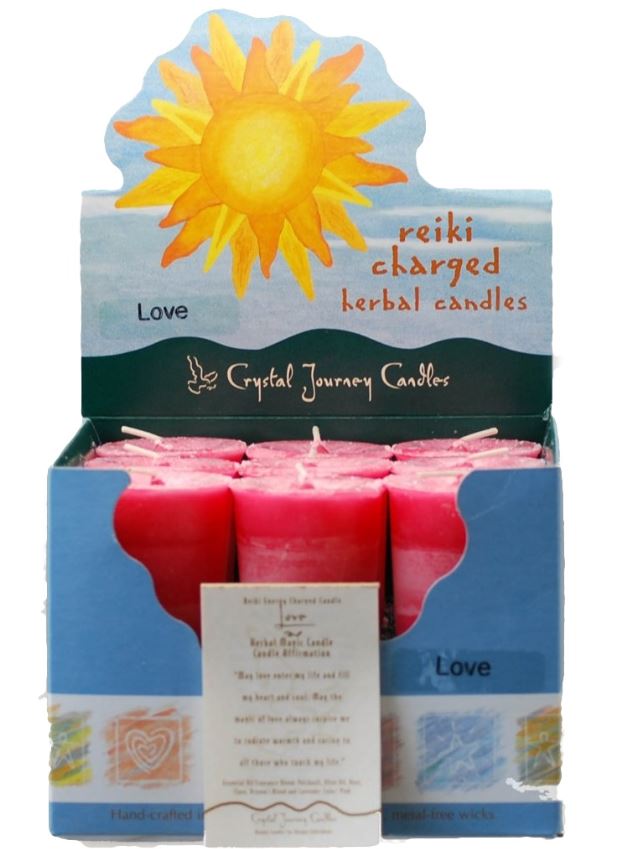 Love Herbal Votive Candle (Jellybean Pink)