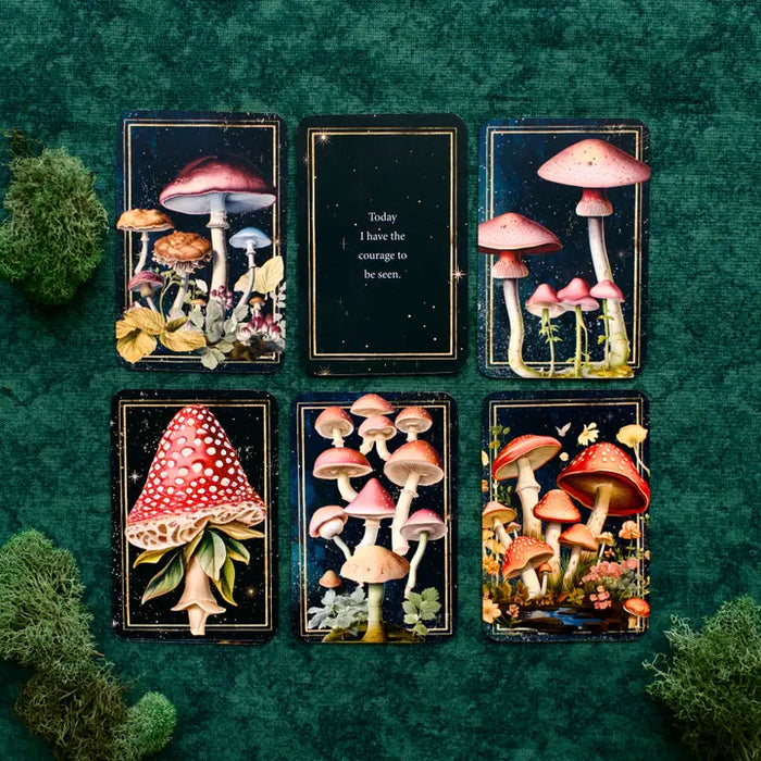 Mushrooms: Daily Doses of Wisdom (36 Gilt-Edged Mini Cards)