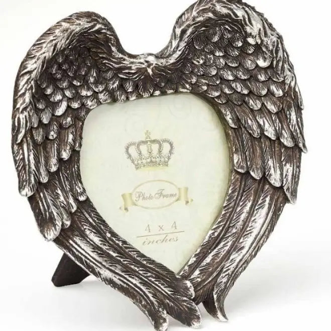 Winged Heart Picture Frame (4" X 4")