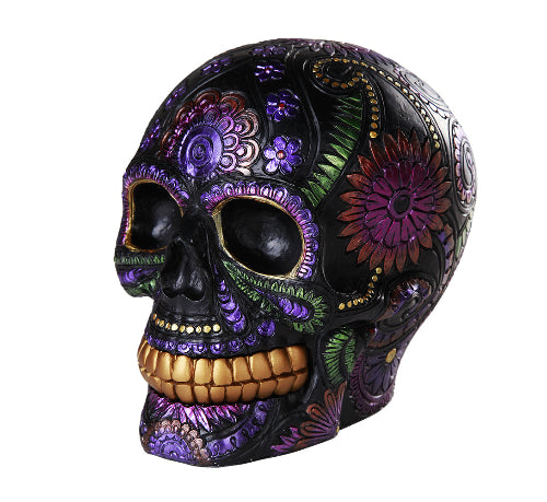 Day of the Dead Skull Statue