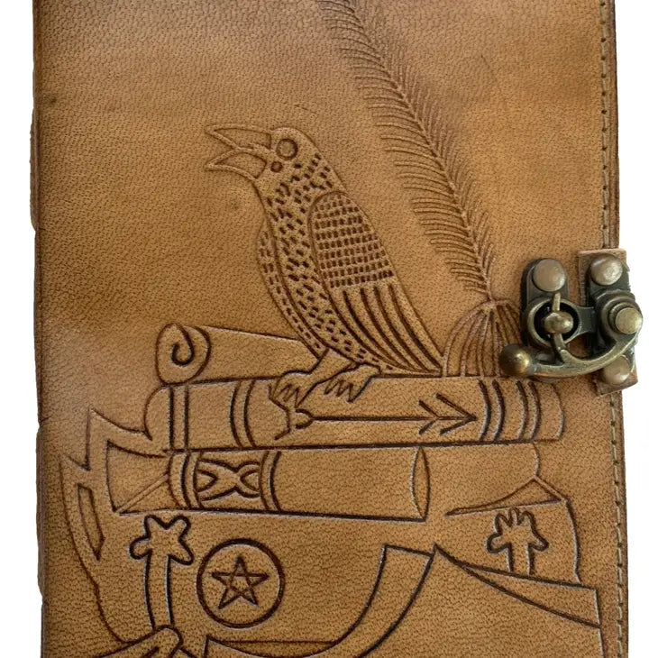 Raven Leather Journal 5 X 7 Inches