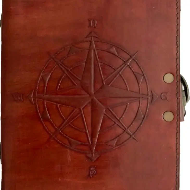 Compass Rose Leather Journal 5X7