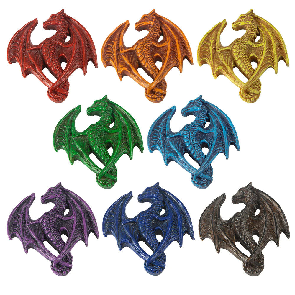 Polyresin Figurines Mini Dragon Asst'd Colors