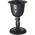 Metal Chalice Taper Candle Holder - Pentacle w/ Raven