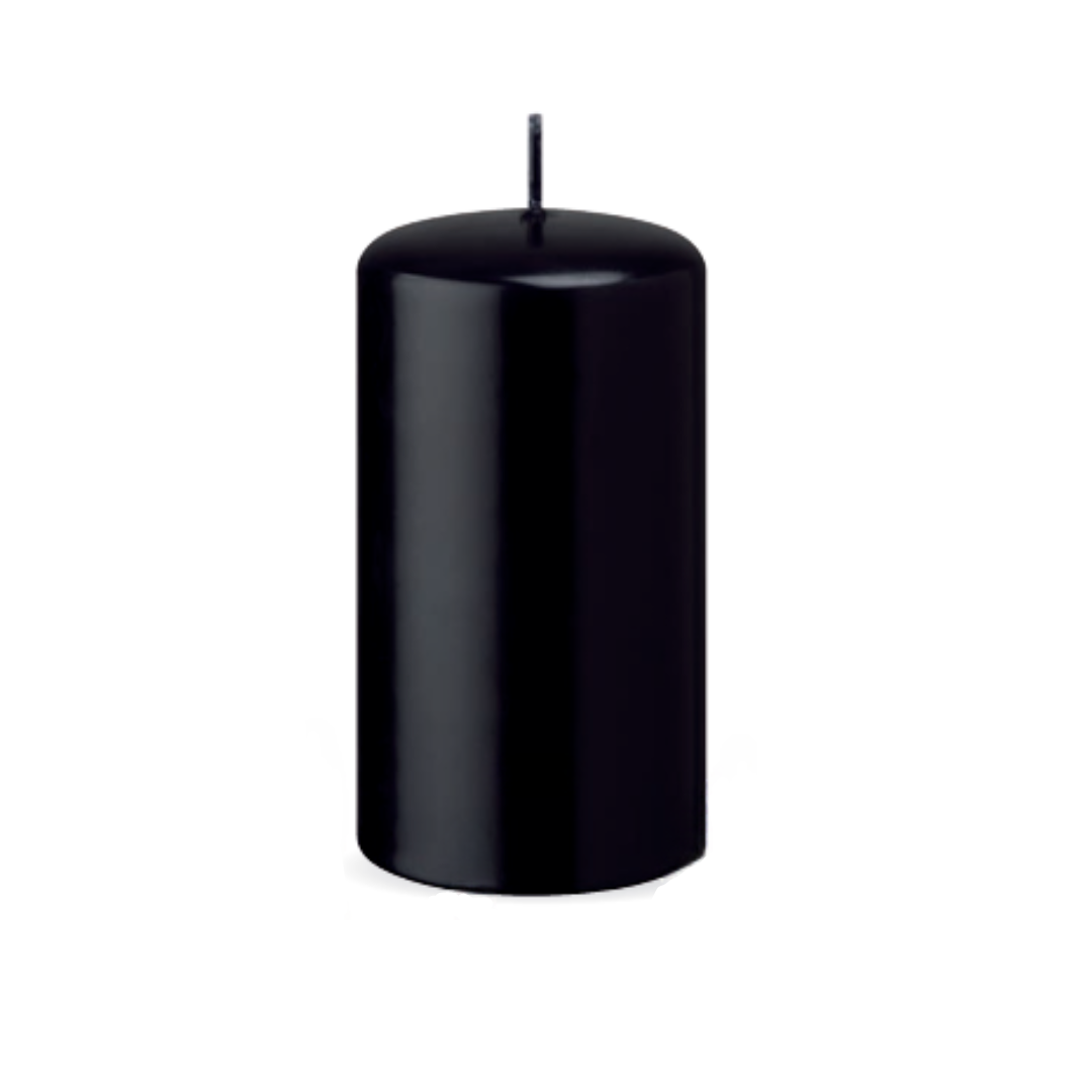 Black Pillar-3" Diameter X 6" Height