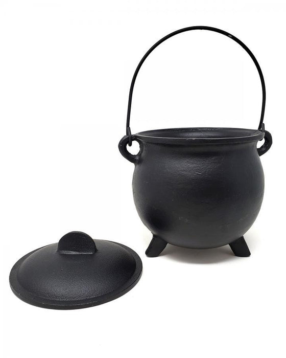 8" Cast Iron Cauldron with Lid