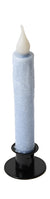 Light Blue Battery Operated LED Timer Taper Candle
