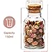 5oz Bottle Clear Glass Canister with Cork Lid