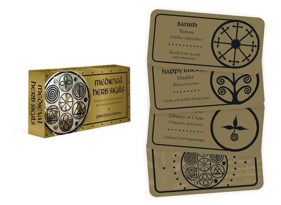 Medieval Herb Sigils by Priestess Moon: Flashcards; 40 pages / English