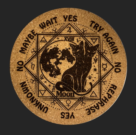 Black Cat Double Headed Pendulum Coaster