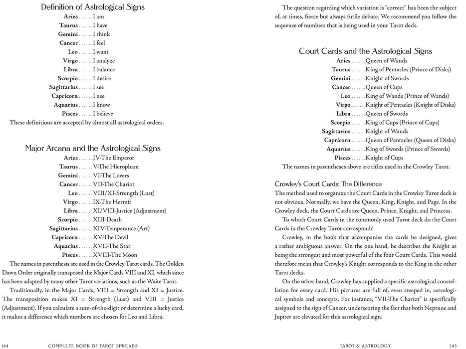 Complete Book of Tarot Spreads: Trade Paperback