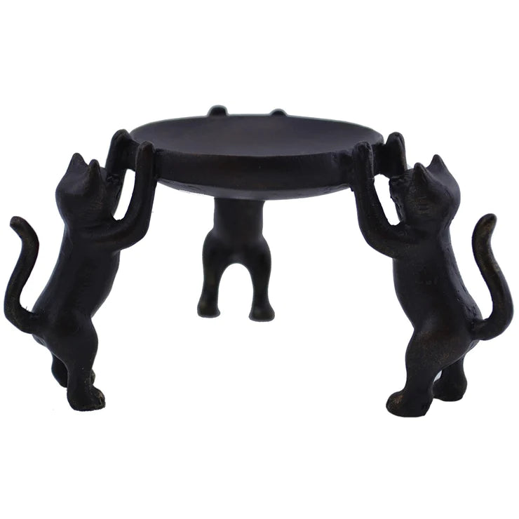 3 Cat Candle Holder