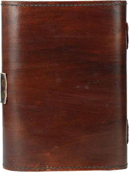 Leather Bound Grimoire Journal Deckle Edge Witch Diary: The Key