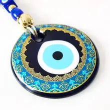 Extra Large Handmade Evil Eye Wall Hanging, Painted Wall Hanging