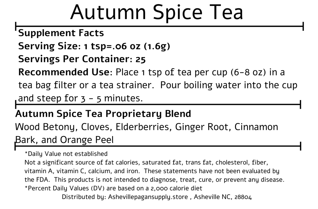 Autumn Spice Tea