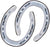 3.5" Cast Iron Metal Horseshoe