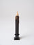Black Battery Operated LED Timer Taper Candle