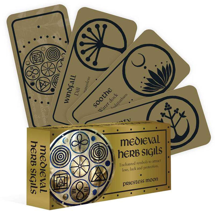 Medieval Herb Sigils by Priestess Moon: Flashcards; 40 pages / English