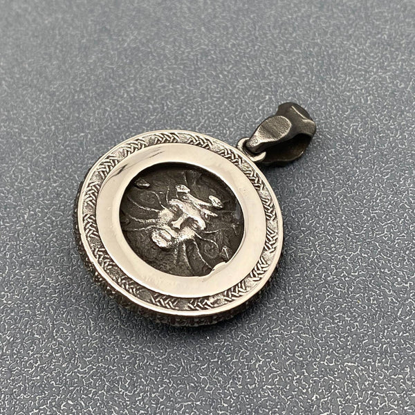 Vintage Medusa Stainless Steel Craft Pendant Asheville Pagan Supply