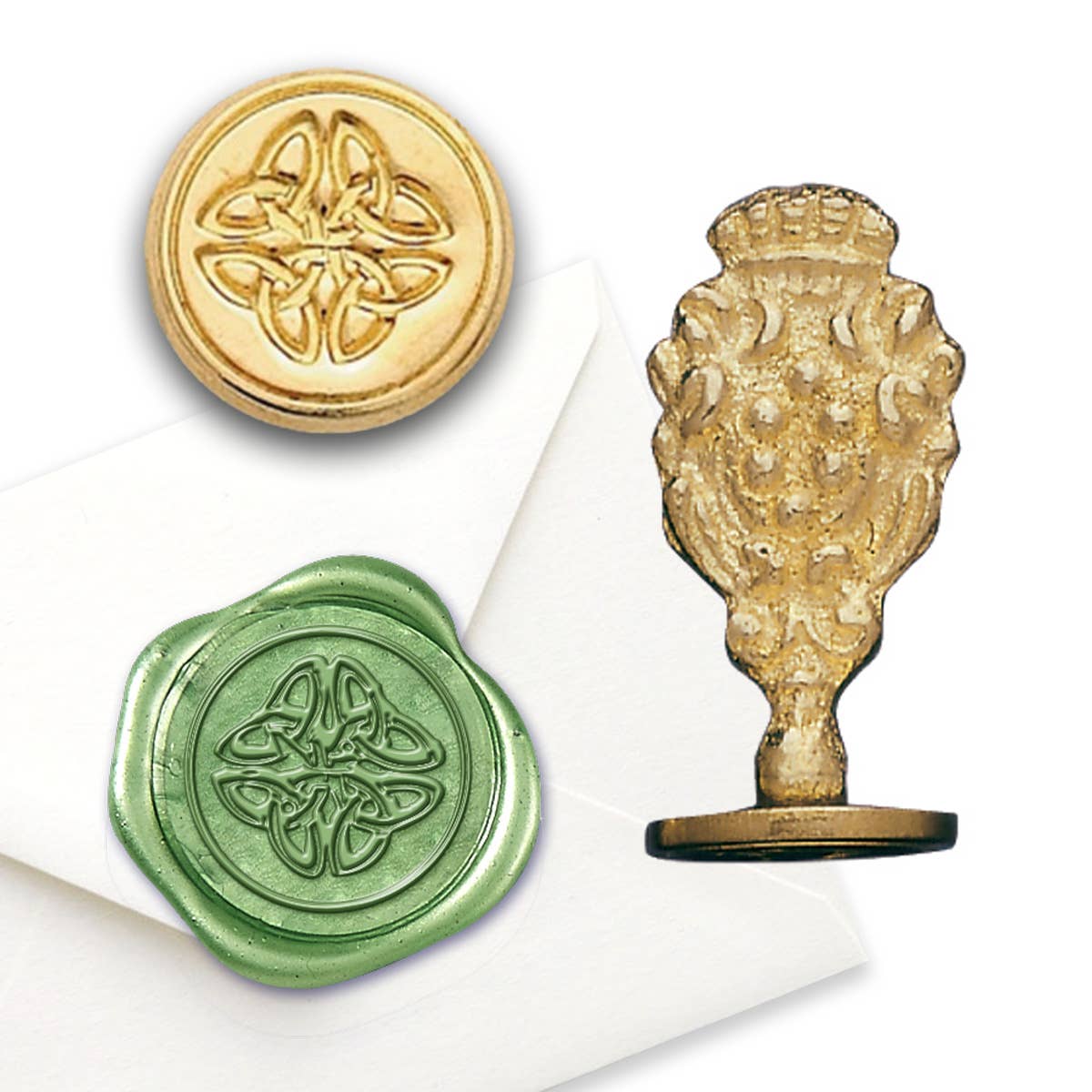 Florentine Brass Wax Seal Stampers-Celtic Knot