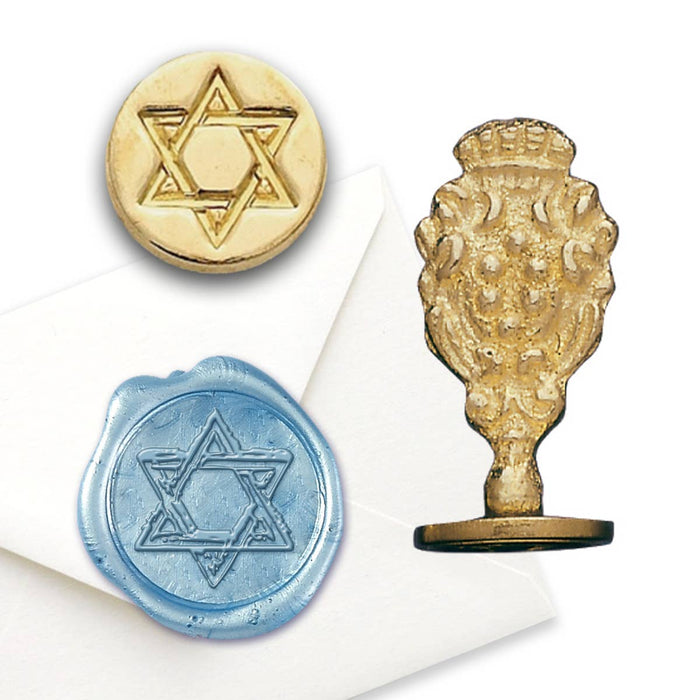 Florentine Brass Wax Seal Stampers- Star of David