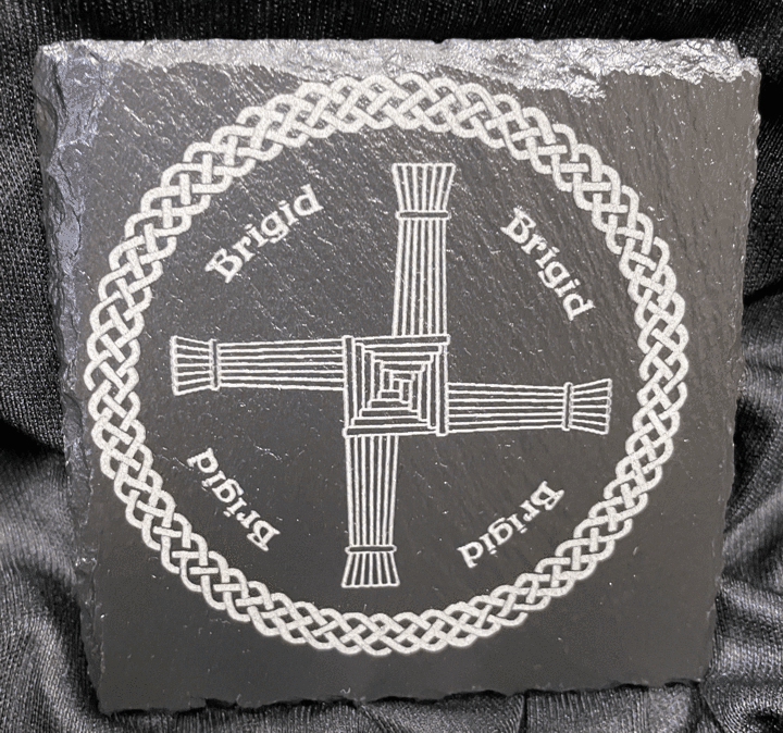 Brigid ~ Slate Altar Tile / Coaster