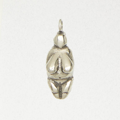 Goddess Necklace - Venus of Willendorf: Pewter