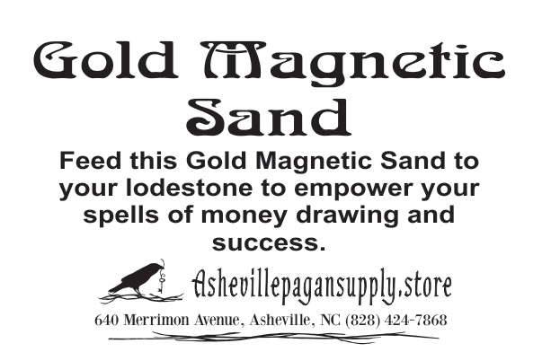 Gold Magnetic Sand (Lodestone Food) 4oz Bottle (OFS)