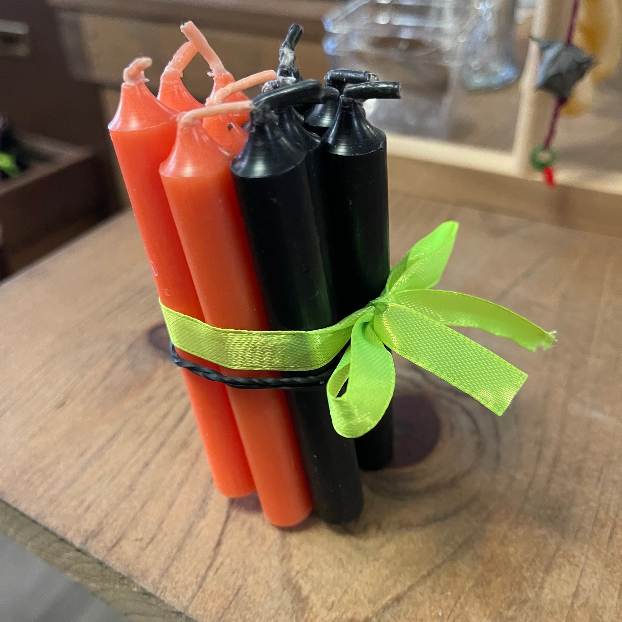 Black and Orange Chime Candle Bundle
