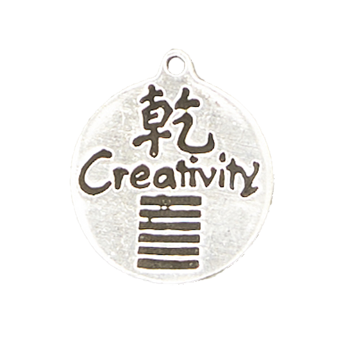I Ching Necklace Creativity: Pewter