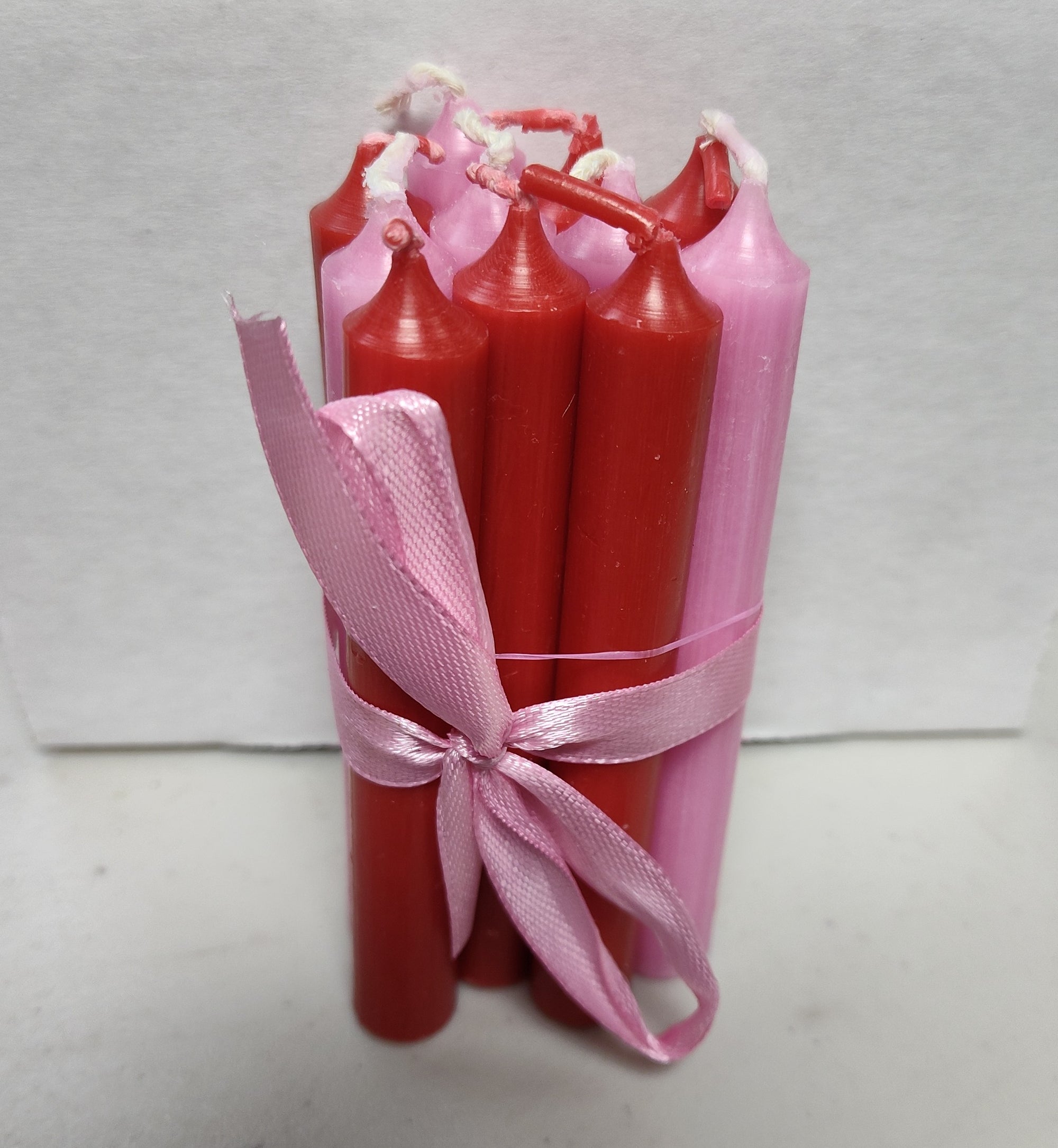 Pink and Red Chime Candle Bundle -- Lupercalia