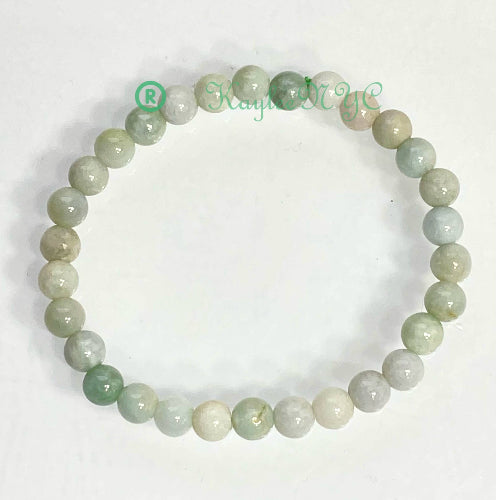 Natural Burma Jade 6mm 7.5” Crystal Healing