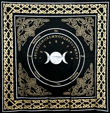 Triple Moon Pendulum/Ouija Altar Cloth