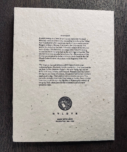 Runes and Love Folding Notr Card (N. American Wildflower Seeds)
