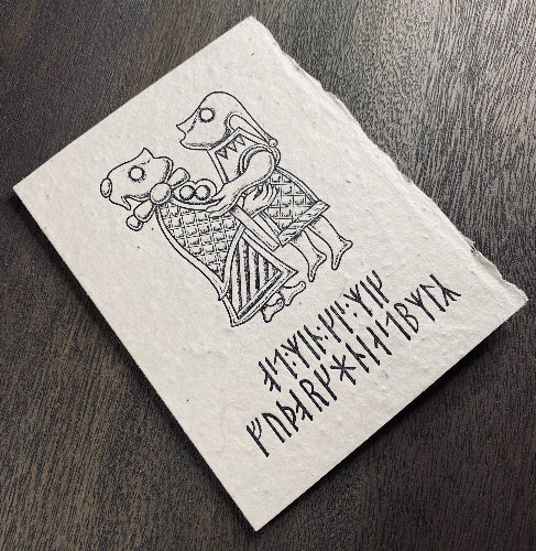 Runes and Love Folding Notr Card (N. American Wildflower Seeds)