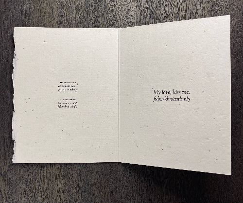 Runes and Love Folding Notr Card (N. American Wildflower Seeds)