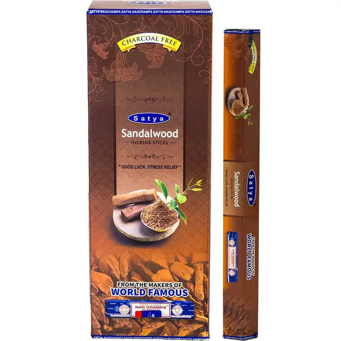Satya Hexagonal Pack Incense - Sandalwood