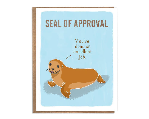 Seal of Approval Greeting Card