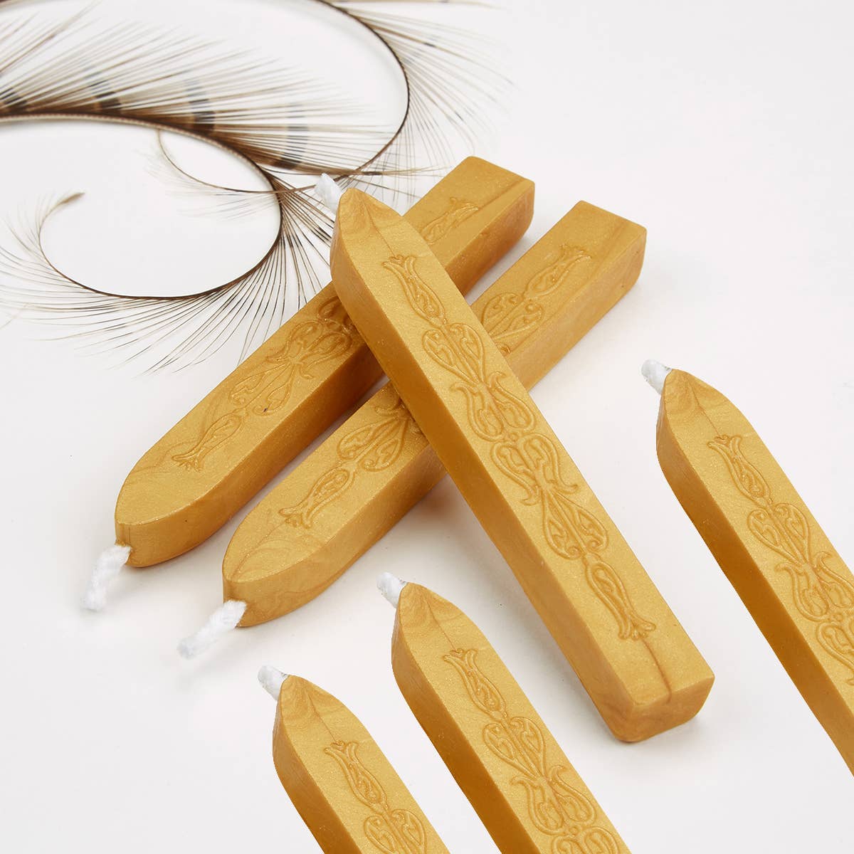 Sealing Wax Sticks with wick- Goldenrod