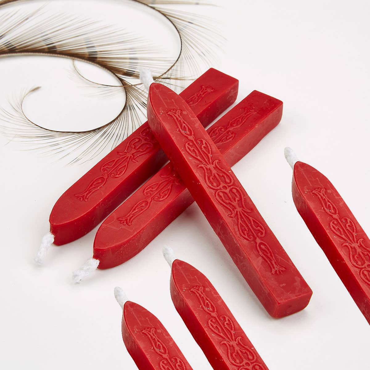 Sealing Wax Sticks with wick- Red