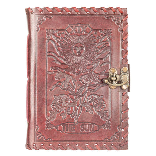 Sun Tarot Leather Journal 5" x 7"