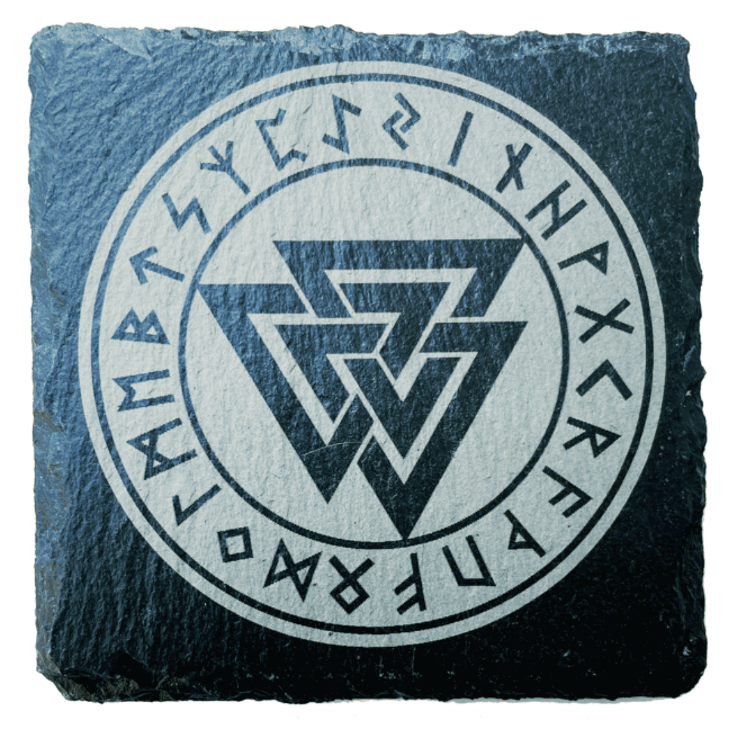 Valknut ~The Nordic symbol of Odin ~ Slate Altar Tile