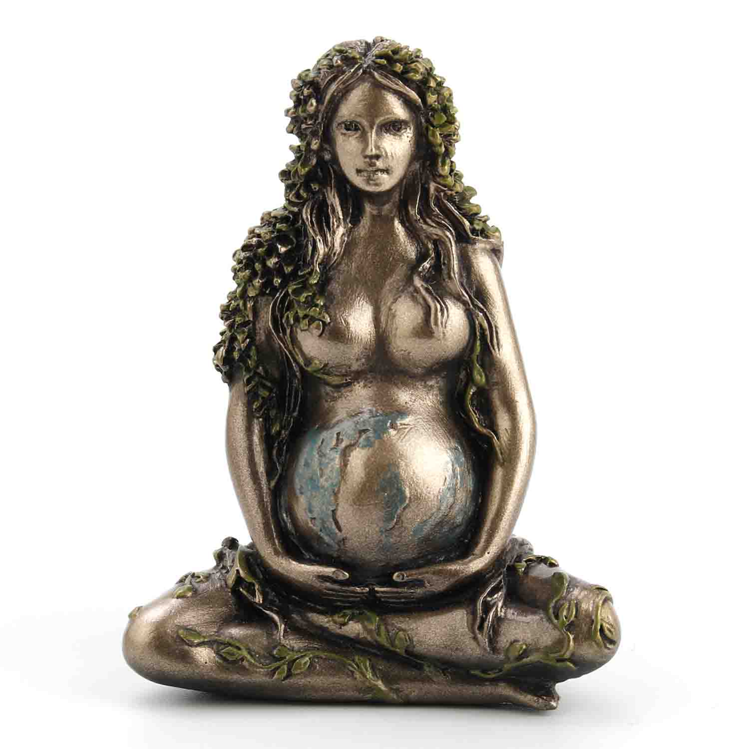 Pregnant Mother Earth Gaia Lotus Pose 4 1/2"